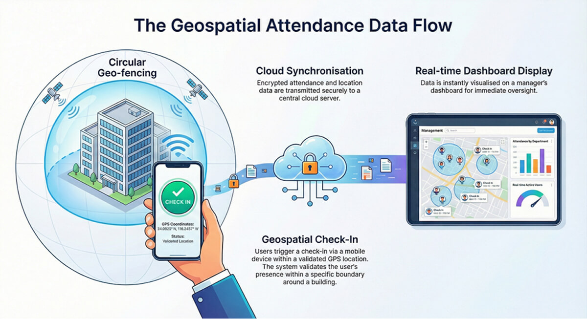 Know exactly where your field reps are at any given moment using GPS and geofencing